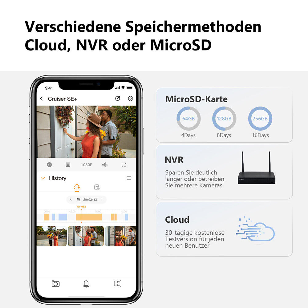 Imou Cruiser SE+ Bewakingscamera, Wi-Fi, 3K, IP66, Buiten, Wit IPC-K7CP-5H1WE