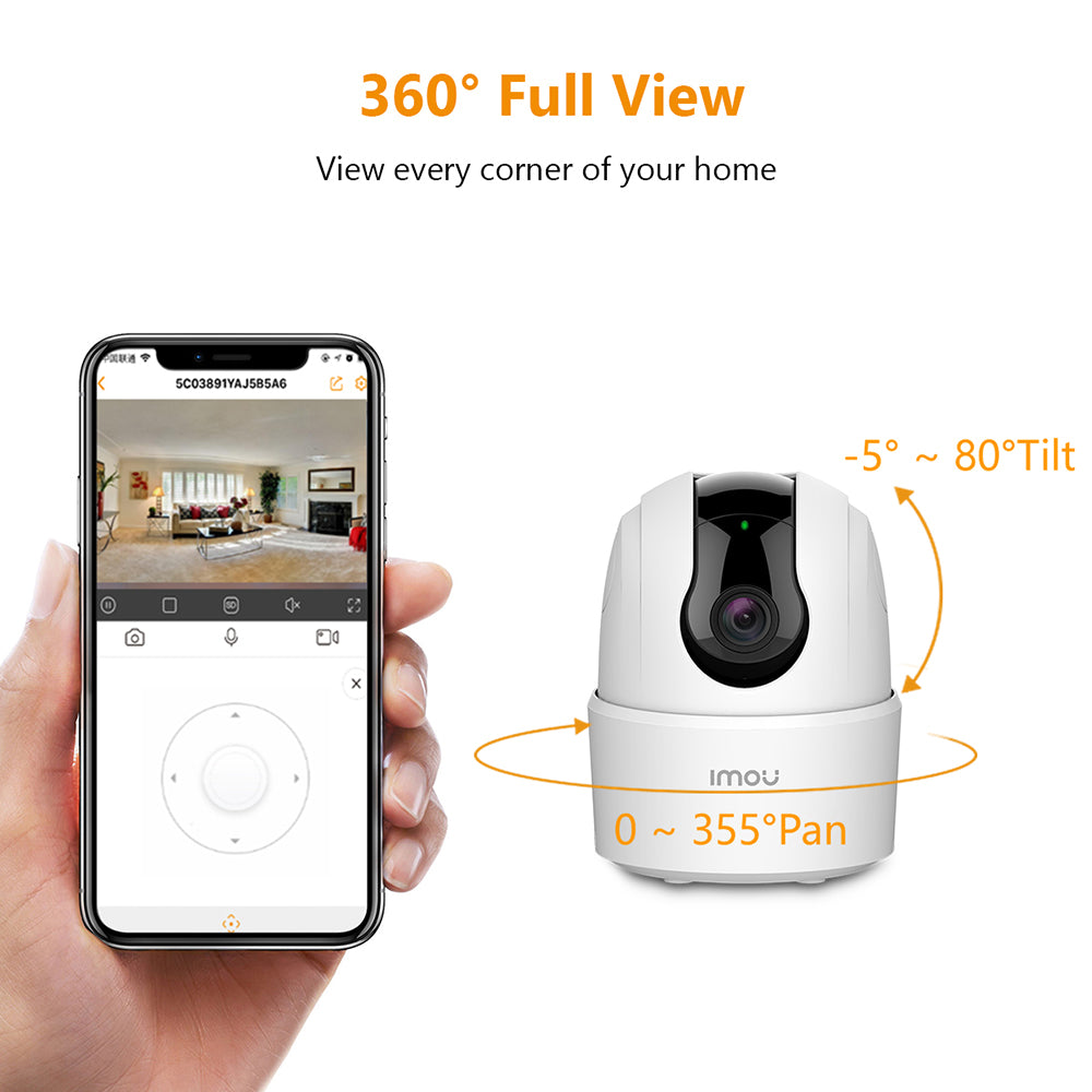Imou Ranger 2C Bewakingscamera, Wi-Fi, 3K, Binnen, Wit IPC-K2ECP-5H2W