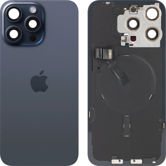 Batterij cover Apple iPhone 15 Pro Max, Blauw (Titanium Blauw), Swap