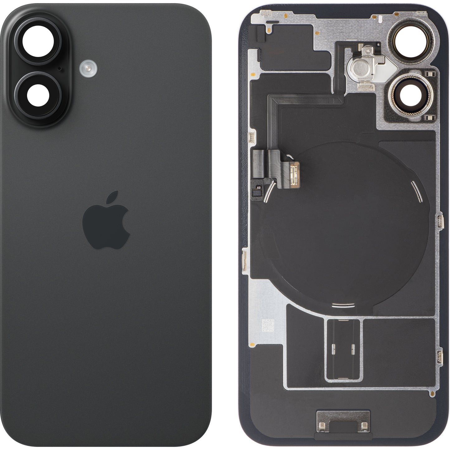 Apple iPhone 16 Batterijklep, Zwart, Premium Swap