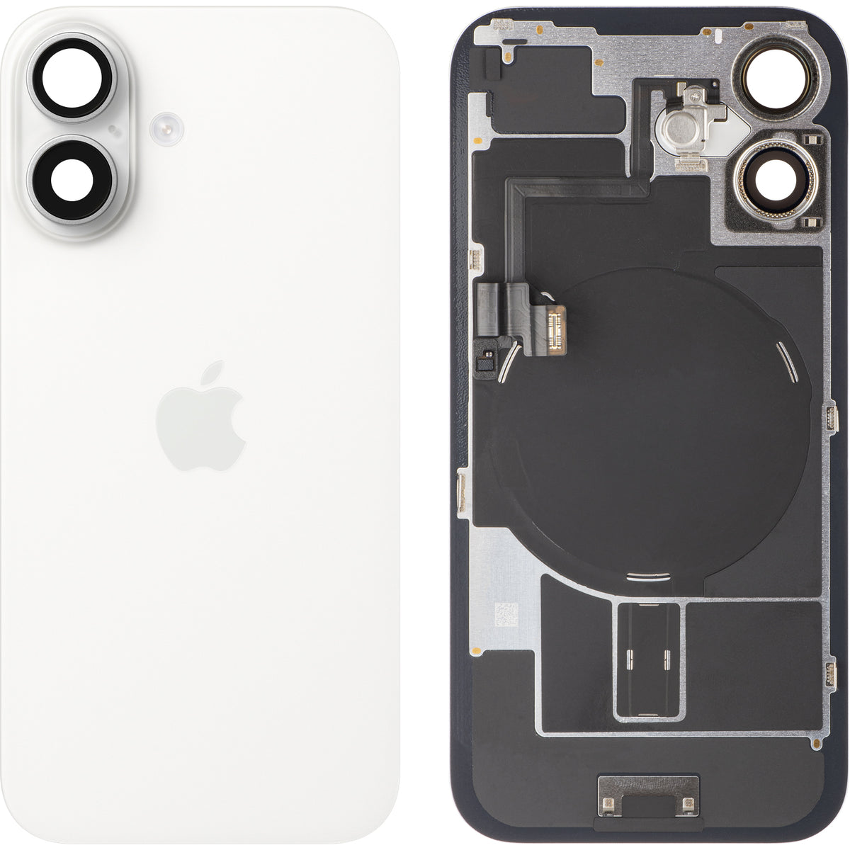 Apple iPhone 16 Batterijklep, Wit, Premium Swap