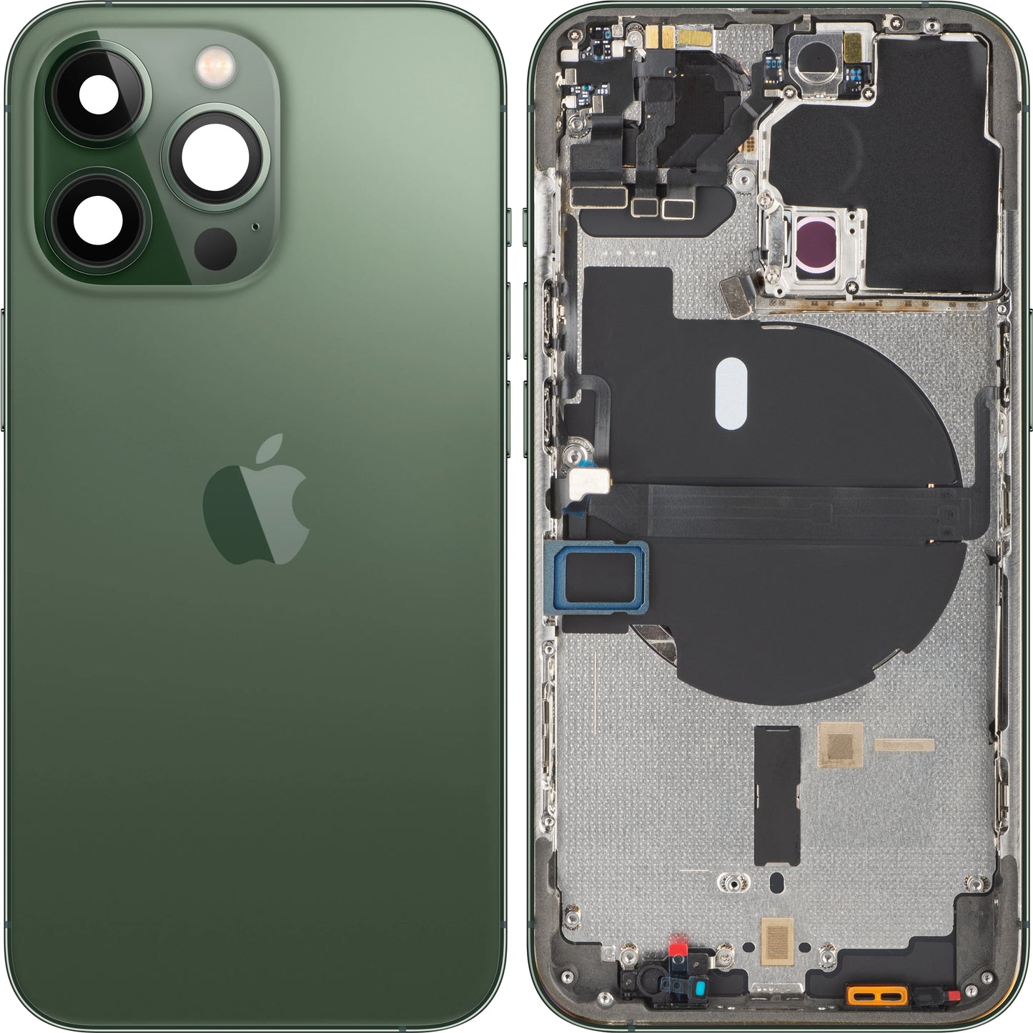 Batterijdeksel Apple iPhone 13 Pro, Met Middenbehuizing, Groen (Alpine Green), Swap