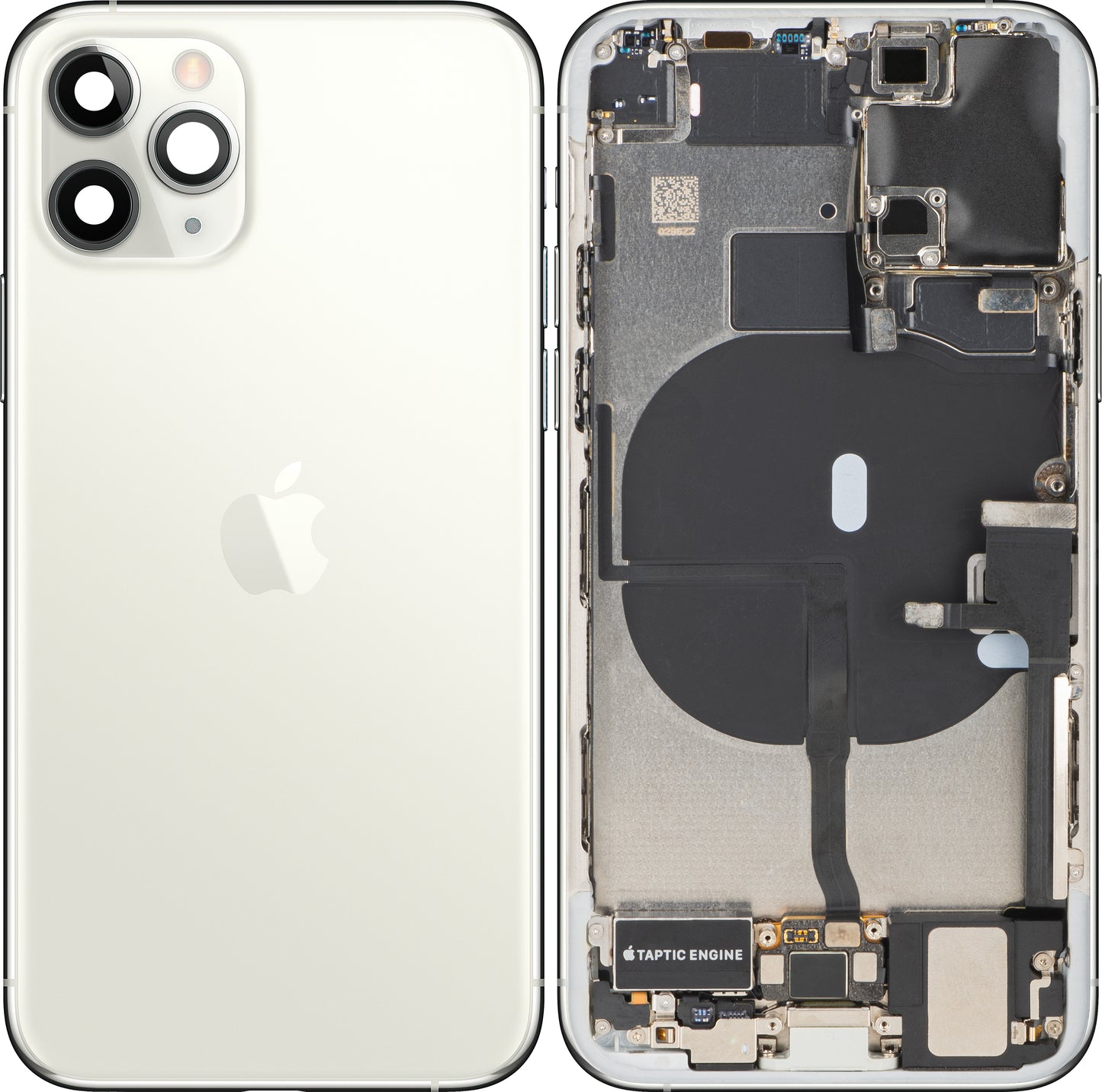 Apple iPhone 11 Pro Batterijklep, Met Middenbehuizing, Complete Onderdelen, Zilver, Swap