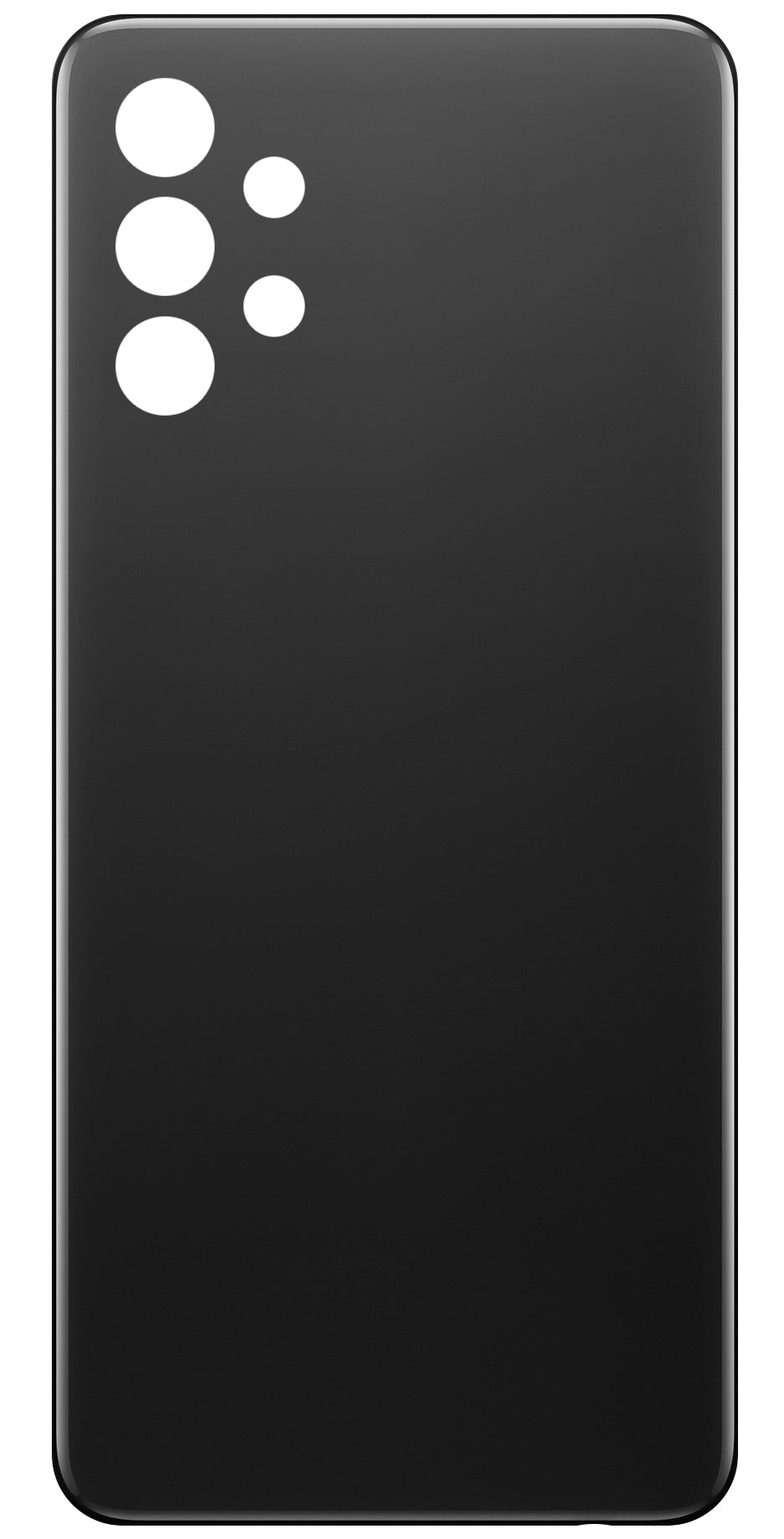 Batterijklep compatibel met Samsung Galaxy A32 A325, Zwart
