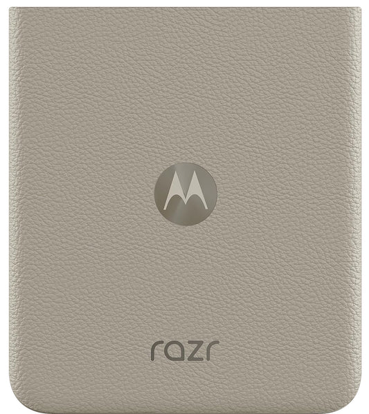 Batterijdeksel Motorola Razr 2024 / Razr 50, Crème (Pompoensteen), Service Pack SL98E12657