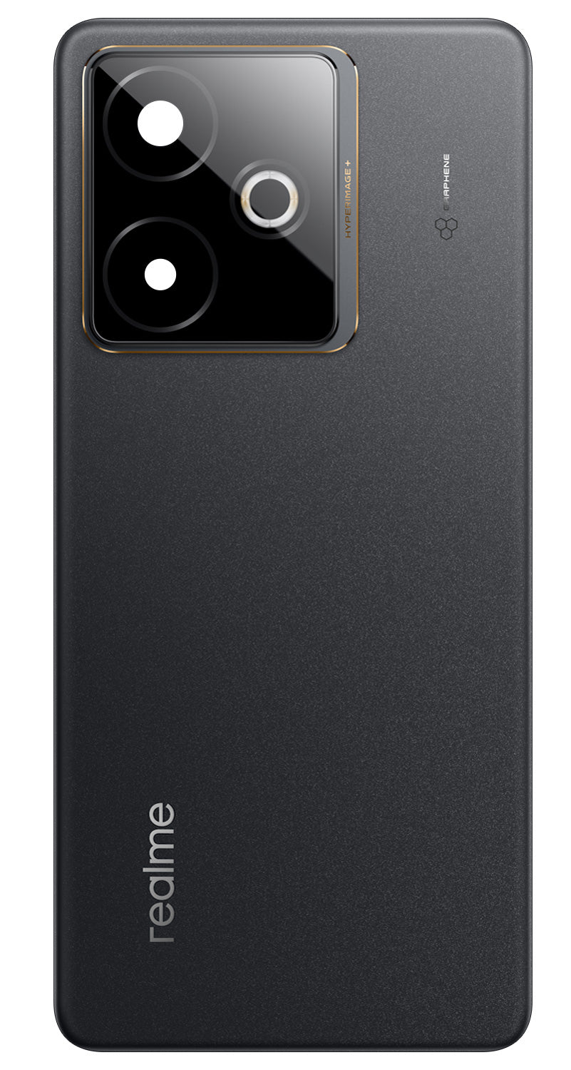 Batterijdeksel Realme GT 7T, Zwart (IceSense Black), Service Pack 621033000633