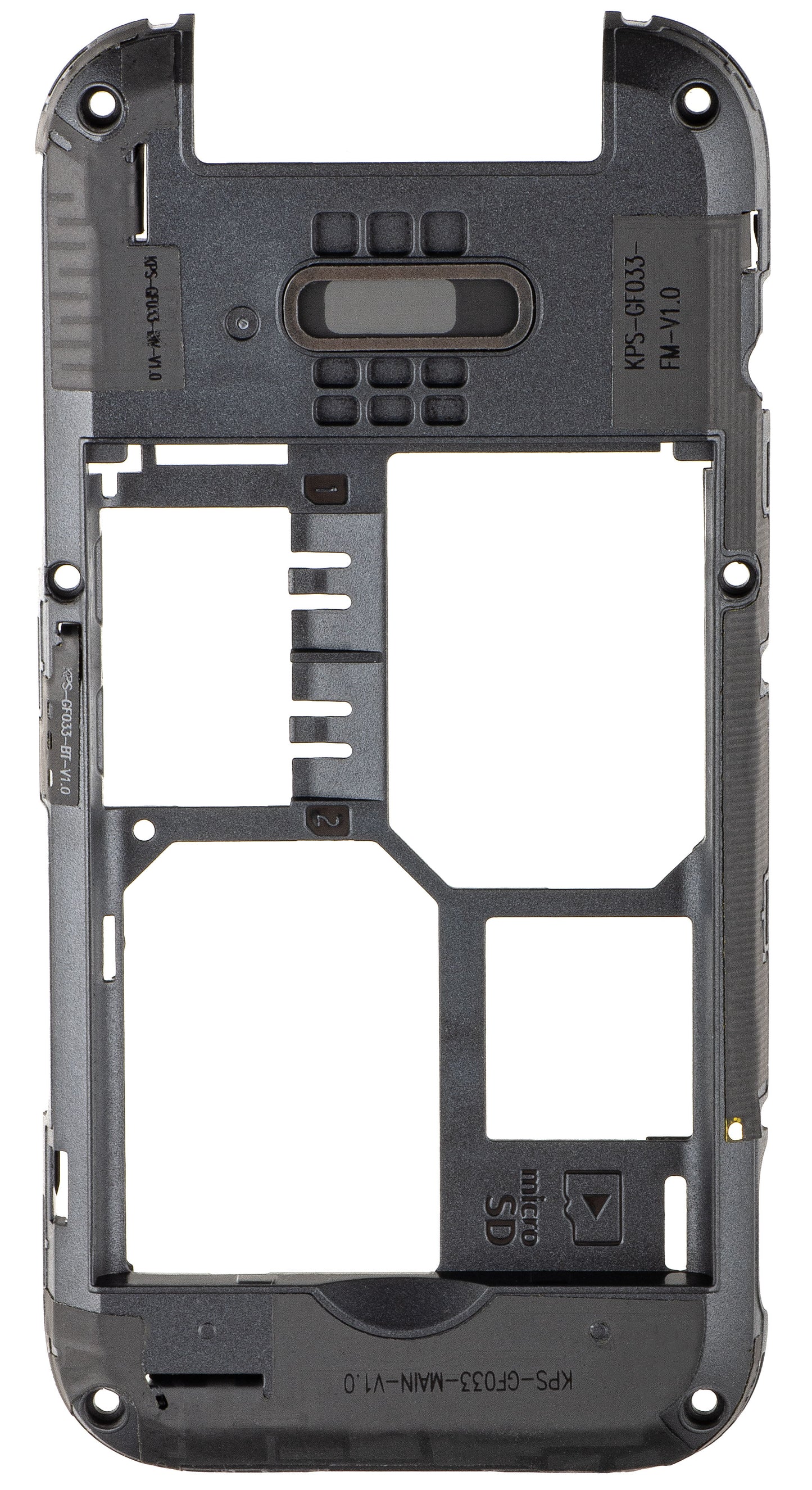 D Shell Cover voor HMD 2660 Flip, Zwart