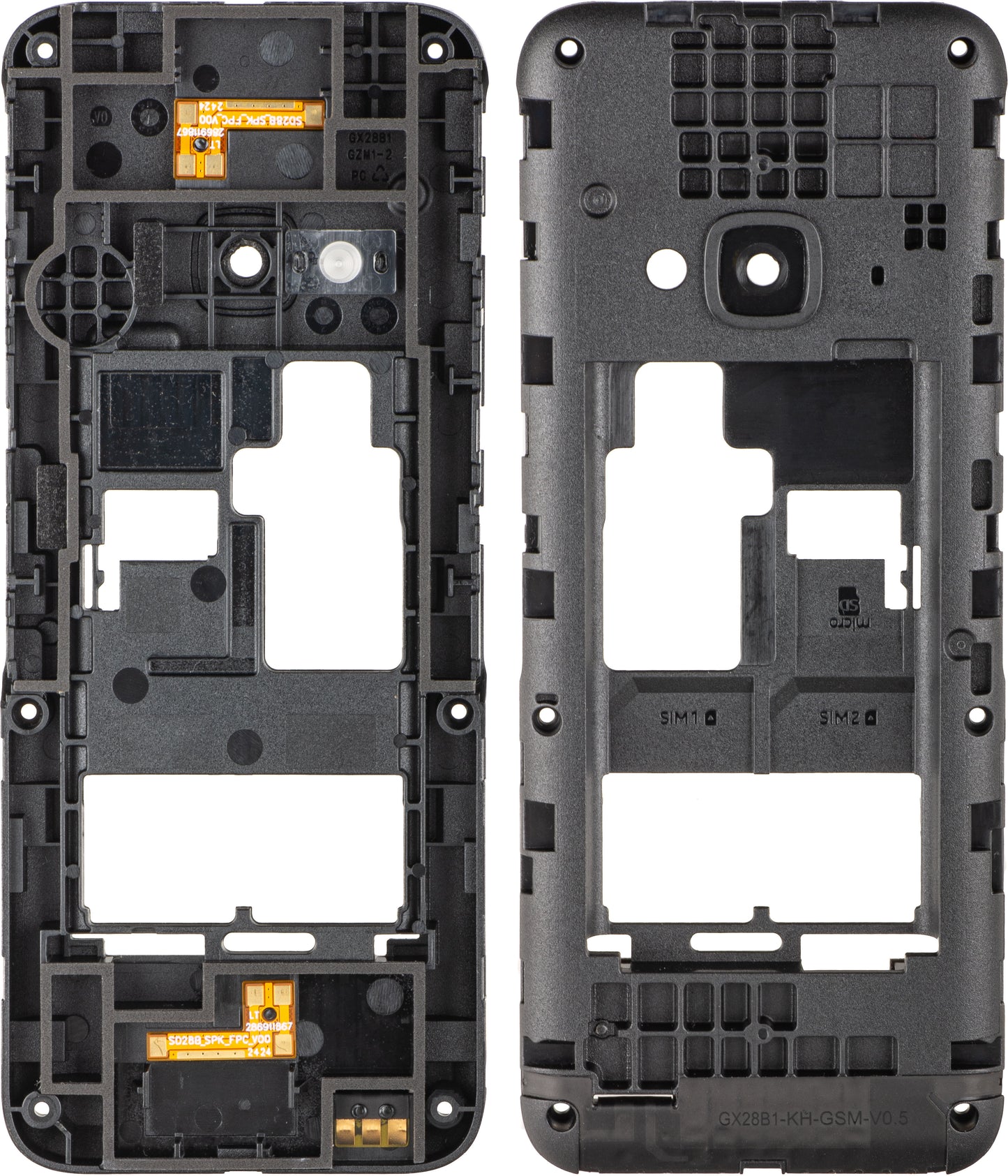 Middenbehuizing Nokia 5310 (2024), Zwart, Service Pack 286912616
