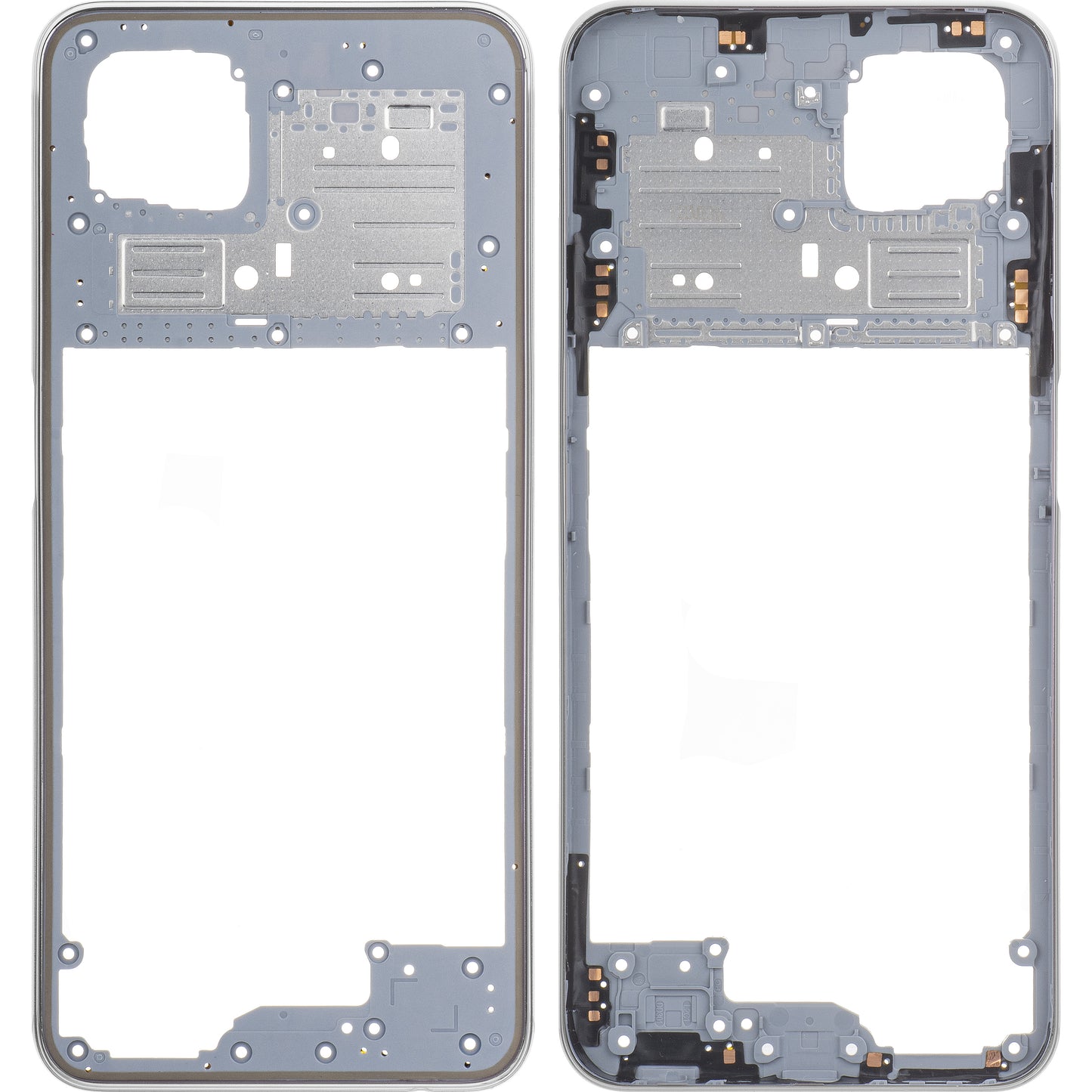 Middenbehuizing Oppo A92, Wit