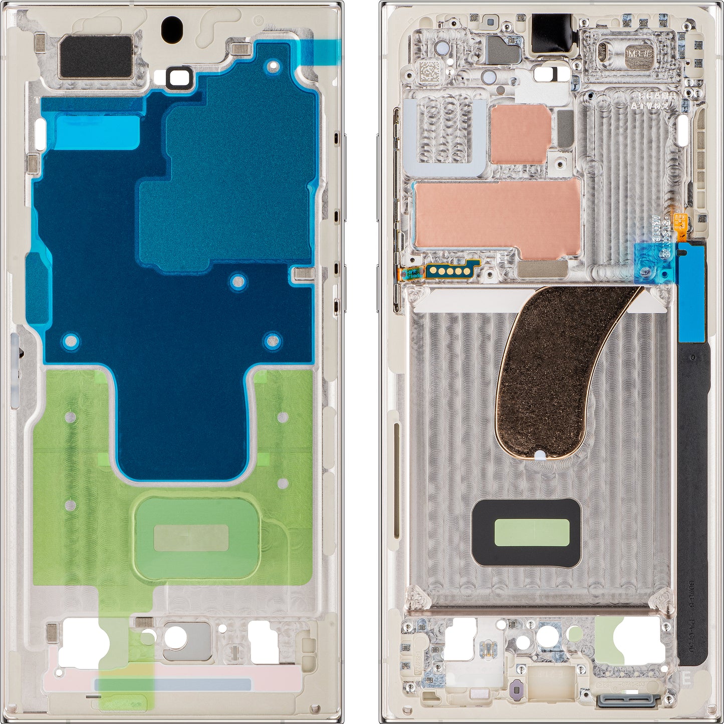 Mijloc Hoesje Samsung Galaxy S23 Ultra S918, Crem, Service Pack GH96-15833B
