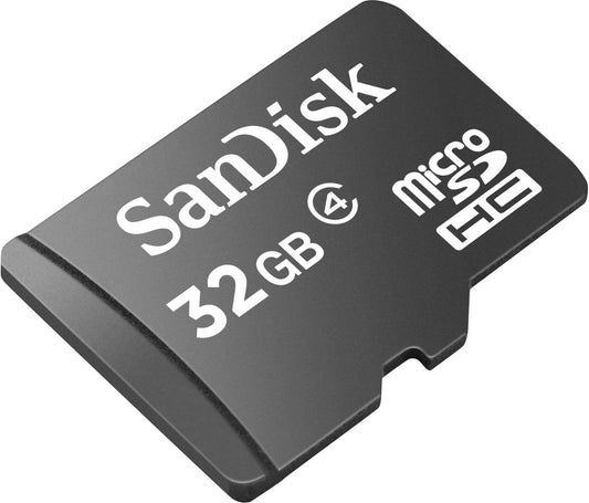 SanDisk microSDHC-geheugenkaart, 32Gb, Klasse 4 SDSDQM-032G-B35