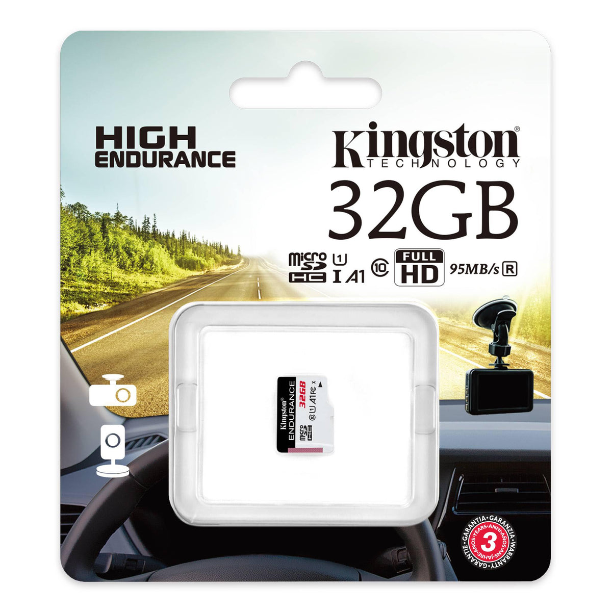 Kingston High Endurance microSDHC Geheugenkaart, 32Gb, Klasse 10 / UHS-1 U1 SDCE/32GB