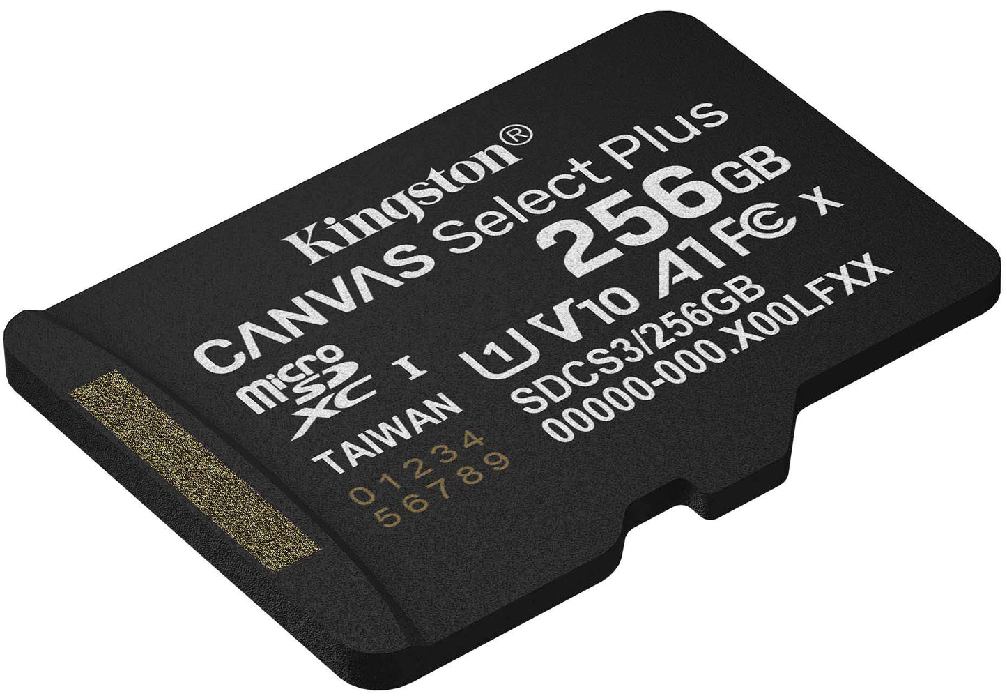 Kingston Canvas Select Plus Android A1 microSDXC Geheugenkaart, 256Gb, Klasse 10 / UHS-1 U1 SDCS3/256GBSP