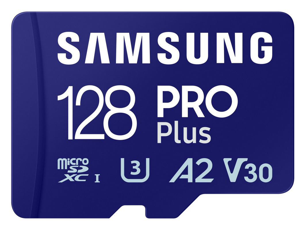 Samsung PRO Plus microSDXC Geheugenkaart, 128Gb, Klasse 10 / UHS-1 U3, met Kaartlezer MB-MD128SB/WW