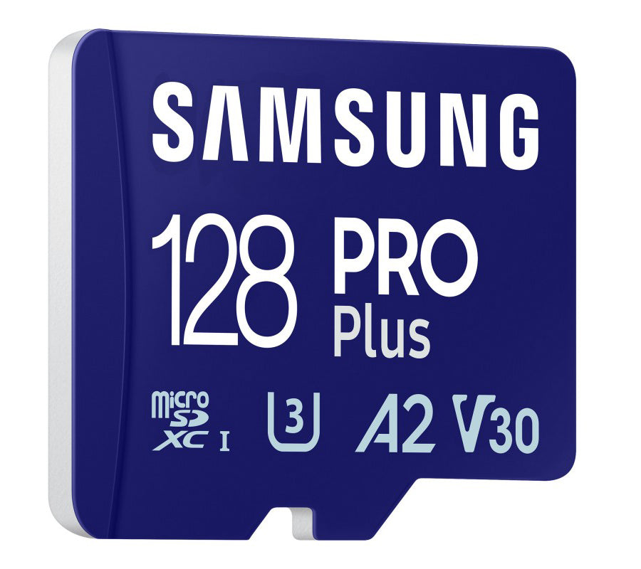 Samsung PRO Plus microSDXC Geheugenkaart, 128Gb, Klasse 10 / UHS-1 U3, met Kaartlezer MB-MD128SB/WW