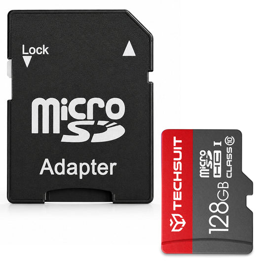 Techsuit microSDXC Geheugenkaart THCM26, 128Gb, Klasse 10, Met Adapter