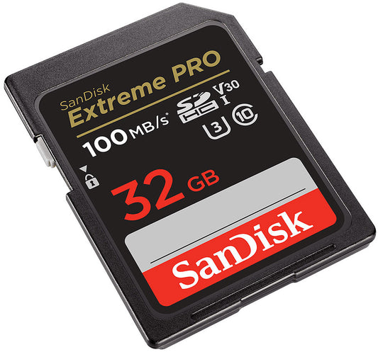 SDHC Geheugenkaart SanDisk Extreme Pro, 32Gb, Klasse 10 / UHS-1 U3 SDSDXXO-032G-GN4IN