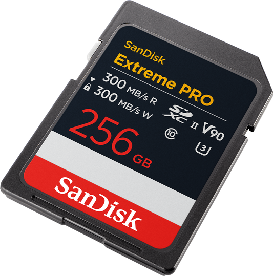 SDXC Geheugenkaart SanDisk Extreme Pro, 256Gb, Klasse 10 / UHS-2 U3 SDSDXDM-256G-GN4IN