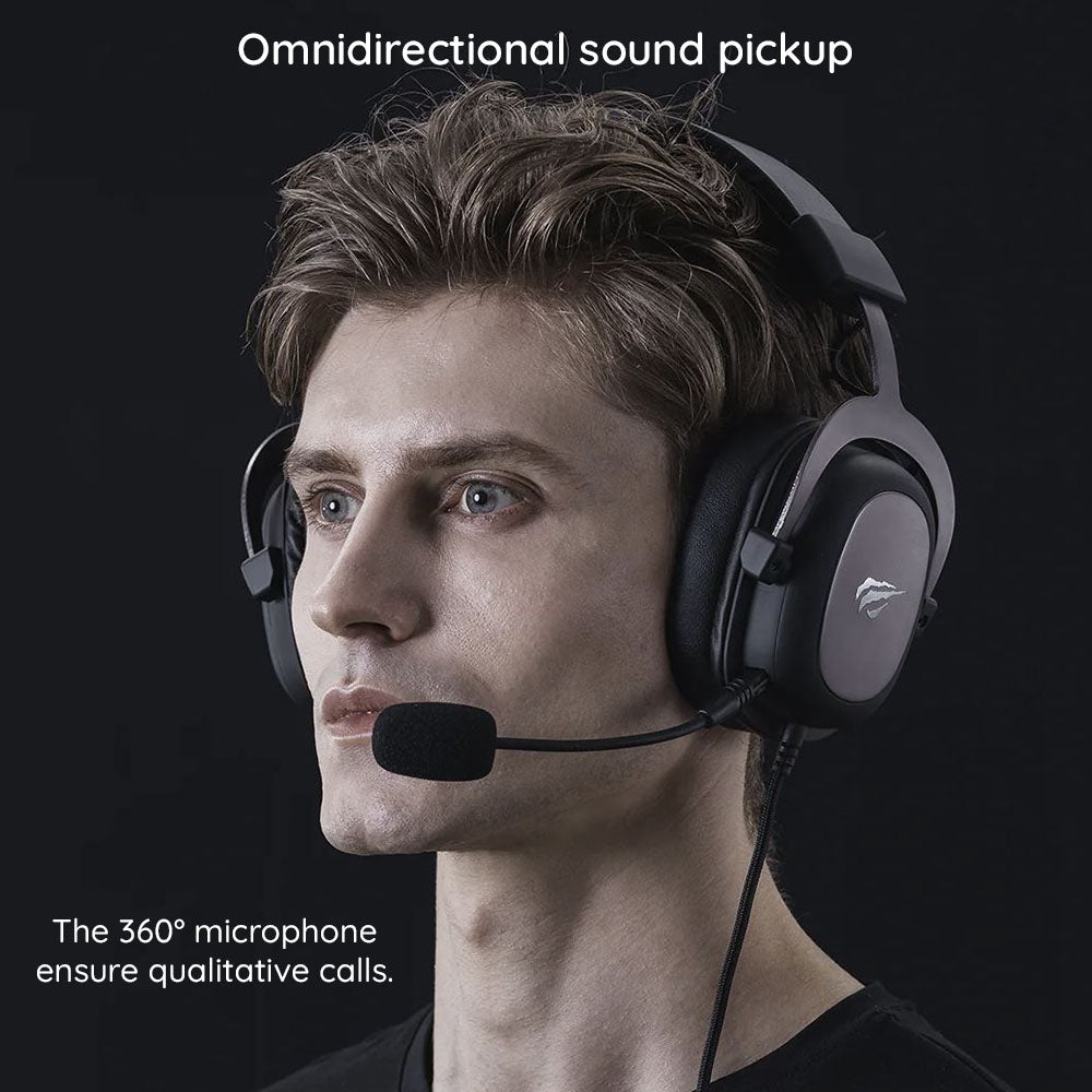 Gaming Headset 3.5mm HAVIT H2002D, 2m, Rood