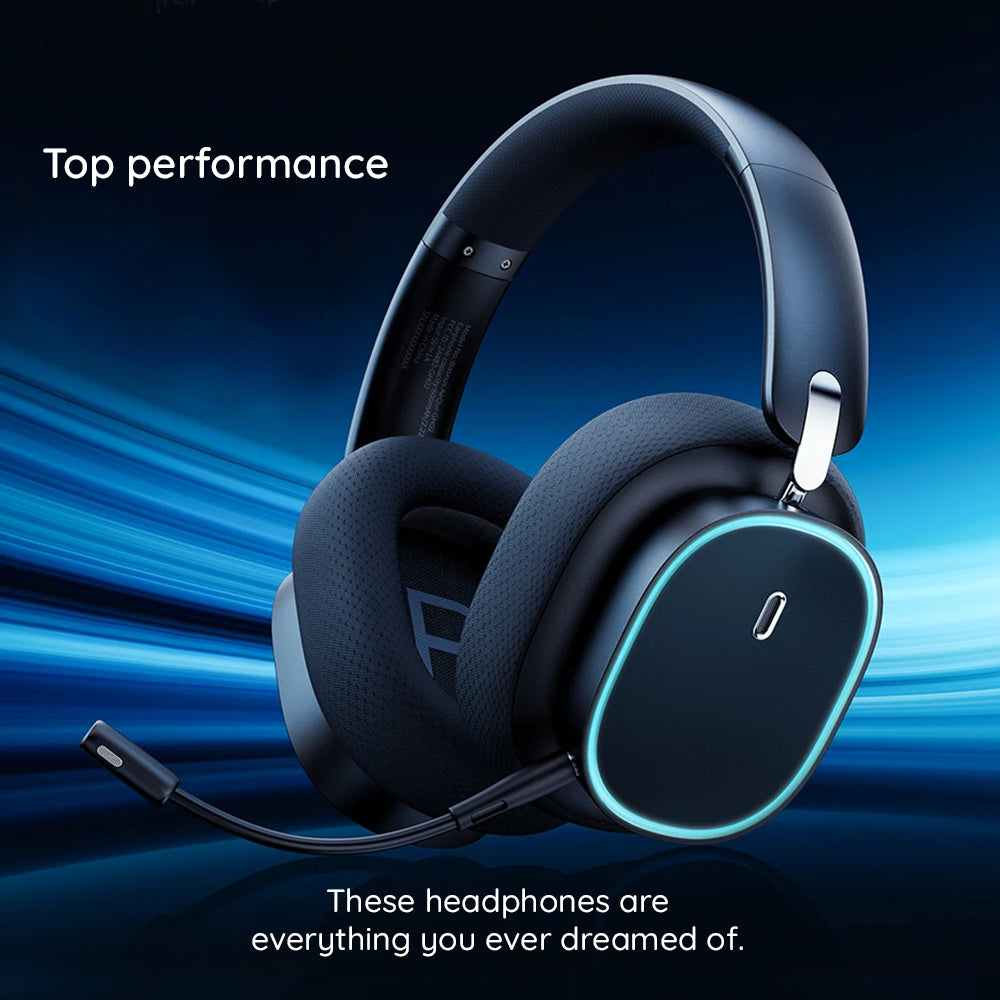 Draadloze Gaming Headset Baseus AeQur GH02, RGB, BT / Wi-Fi / Bedraad, Zwart A00050800113-Z1