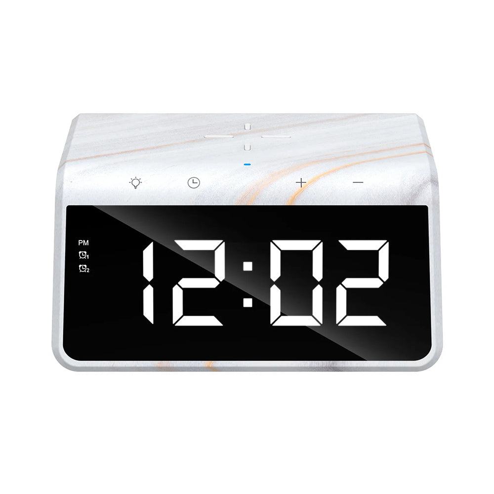 Digitale Klok HAVIT W320 met Draadloze QI Oplading, Wit