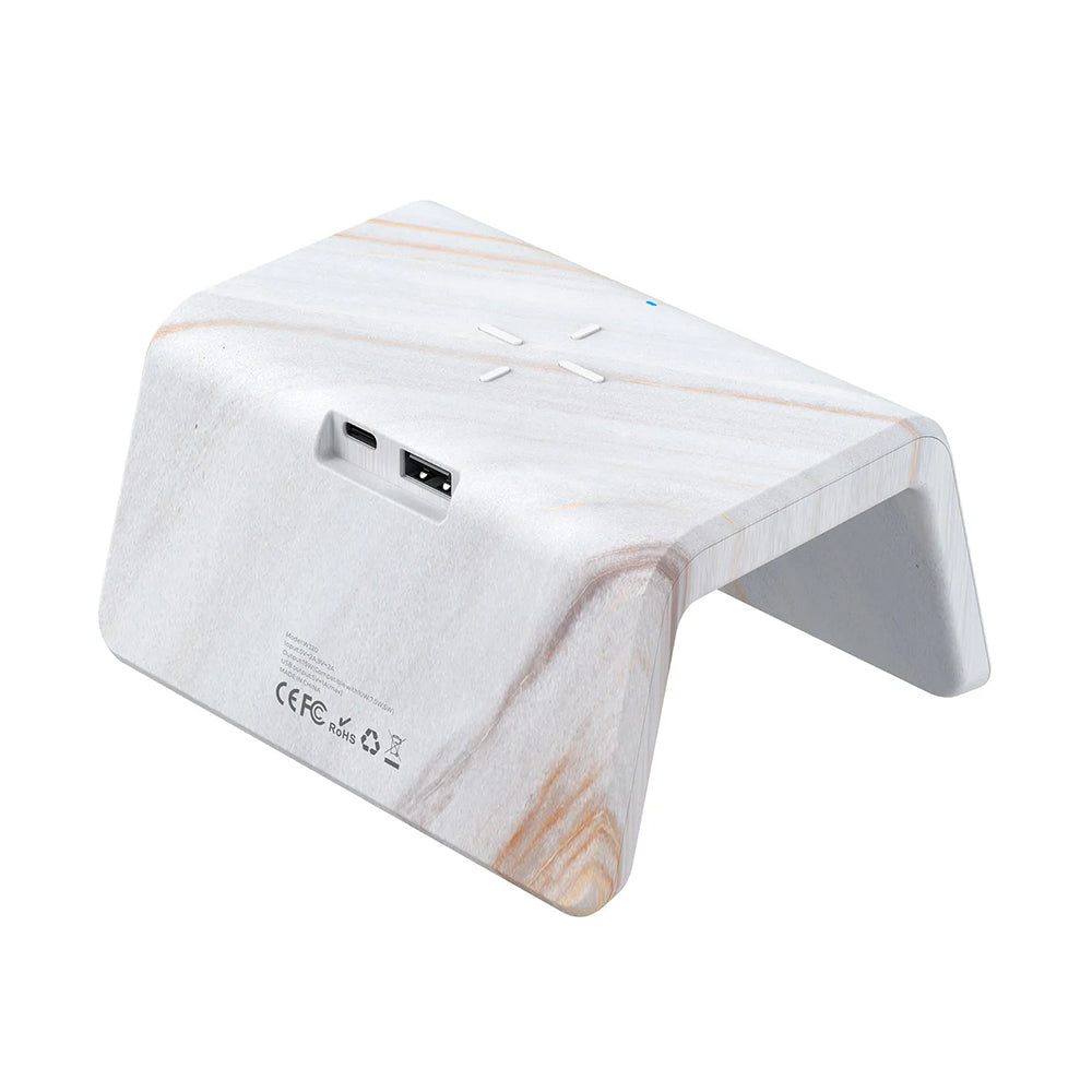 Digitale Klok HAVIT W320 met Draadloze QI Oplading, Wit