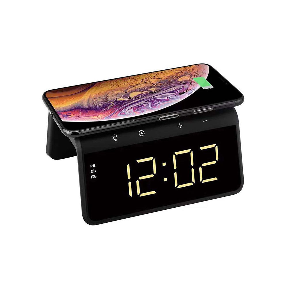 Digitale Klok HAVIT W320 met Draadloze QI Oplading, Wit
