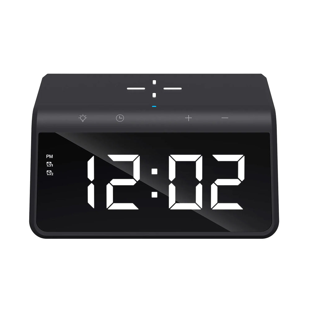 Digitale Klok HAVIT W320 met Draadloze QI Oplading, Zwart