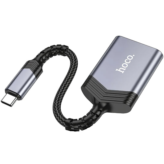 Kaartlezer Lightning HOCO UA25, SD - microSD, Gri
