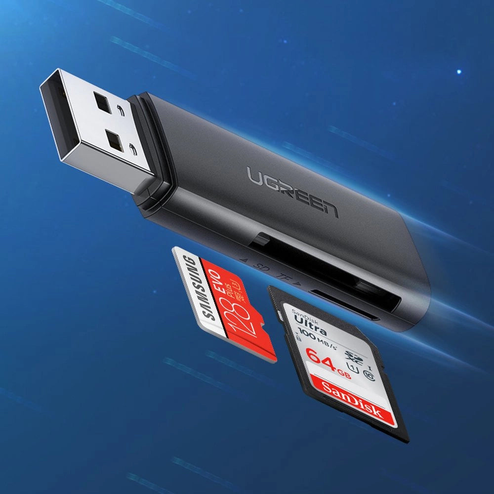 Kaartlezer USB 3.0 UGREEN CM264, SD - microSD, Zwart