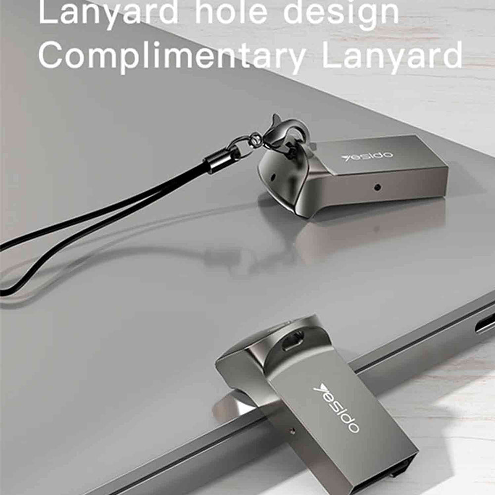 USB-kaartlezer Yesido GS20, microSD, Grijs