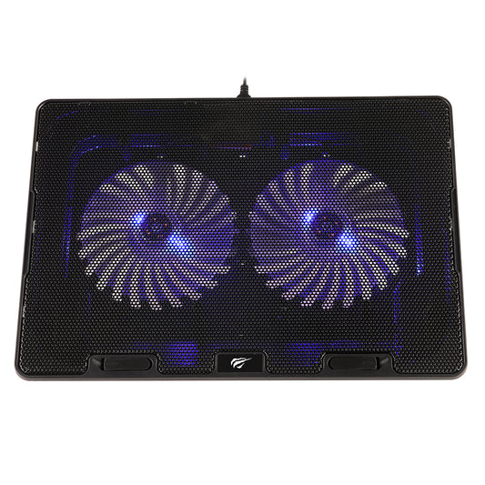 Cooler HAVIT F2083 voor Laptop 9inch - 17inch, Zwart
