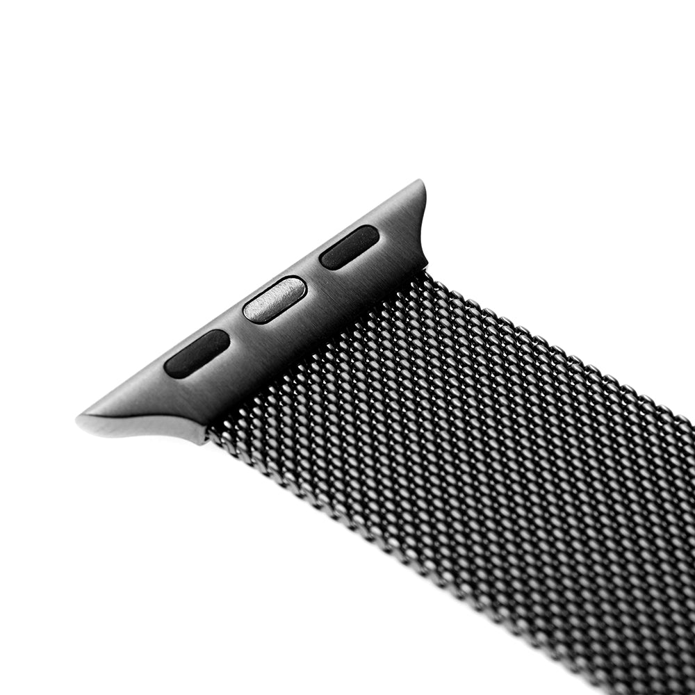 Fixed Mesh band voor Apple Watch 42mm / 41mm / 40mm / 38mm Series, Zwart