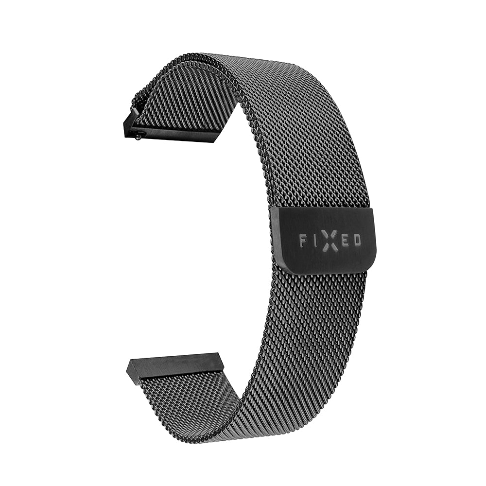 Fixed Mesh Strap for Huawei Watch / Garmin Watch Series, 18mm, Black