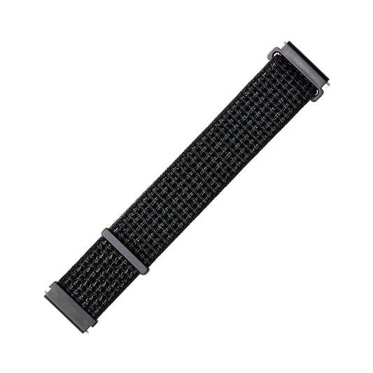 Fixed Nylon Band voor Huawei Watch / Xiaomi Watch Series, 22mm, Mat Zwart