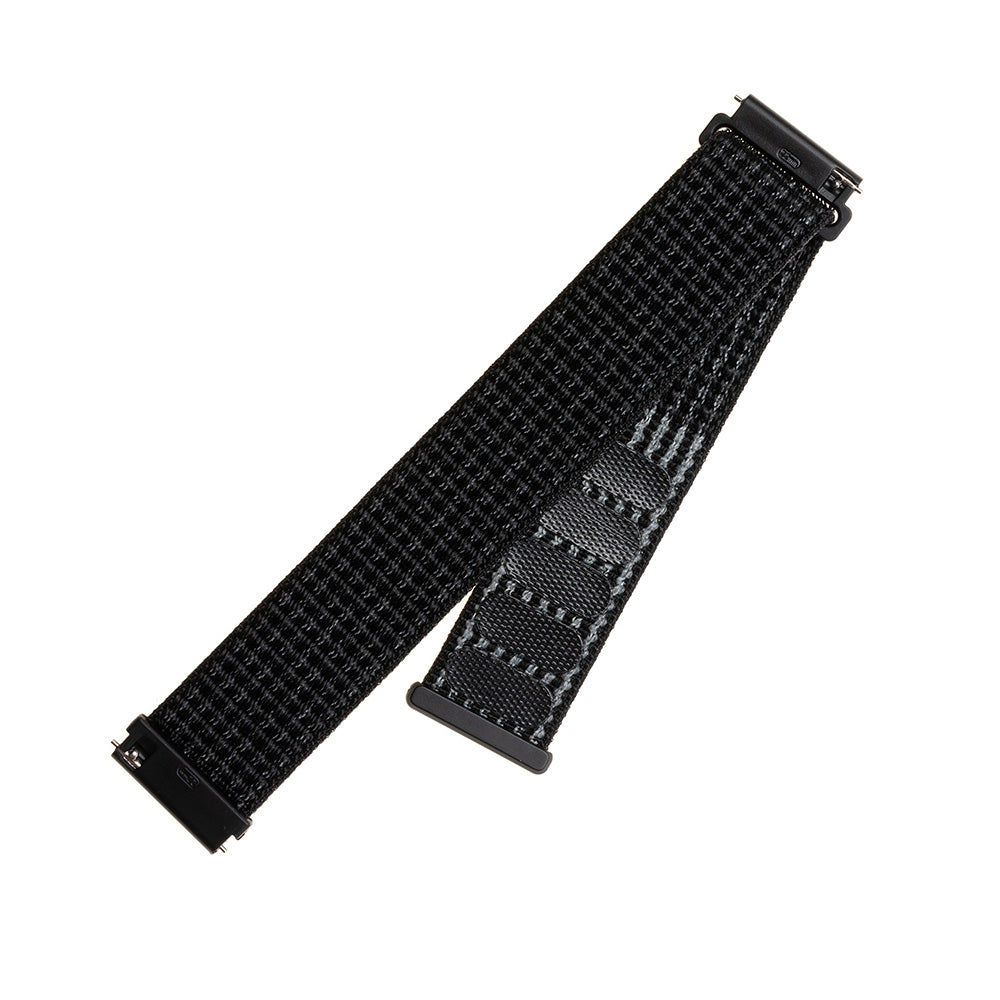 Fixed Nylon Band voor Huawei Watch / Xiaomi Watch Series, 22mm, Mat Zwart