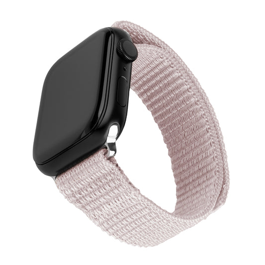 Fixed Nylon Sporty band voor Apple Watch 49mm / 46mm / 45mm / 44mm / 42mm Series, Rosé Goud