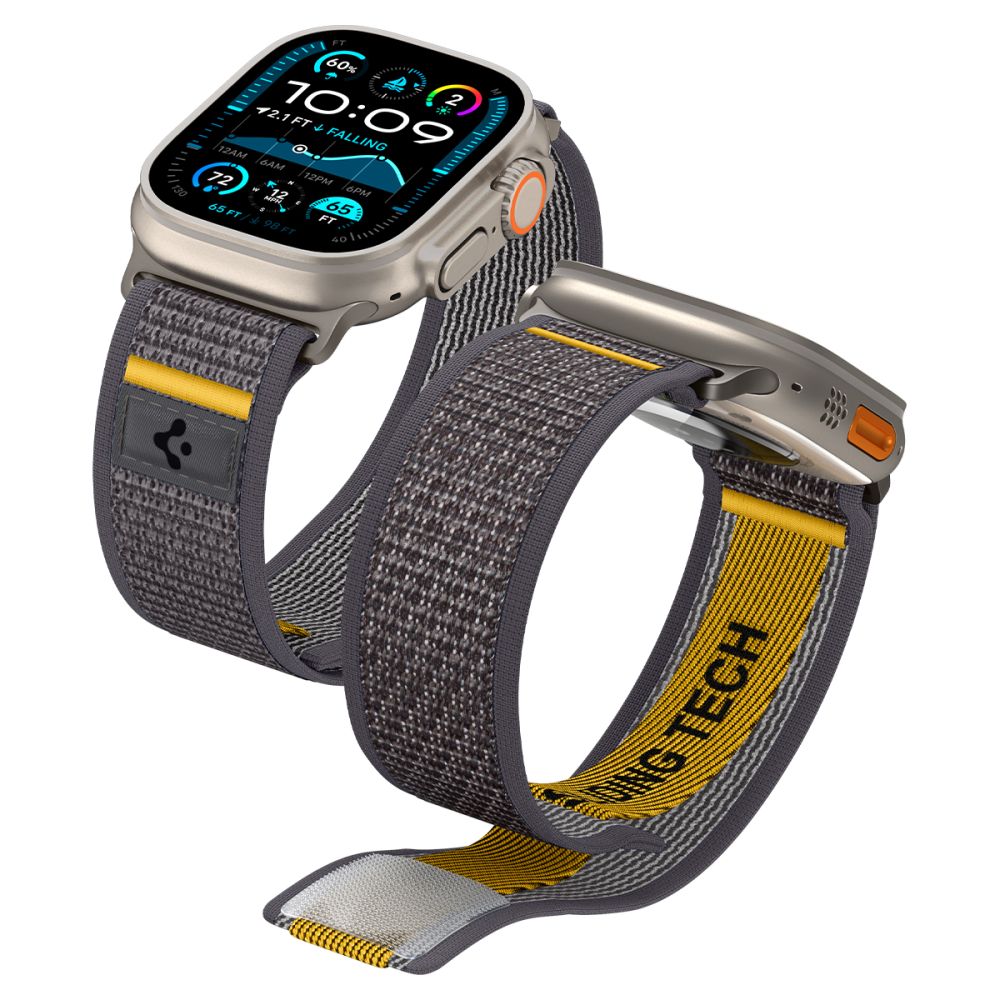 Spigen Athlex Air band voor Apple Watch 49mm / 46mm / 45mm / 44mm Series, Gri
