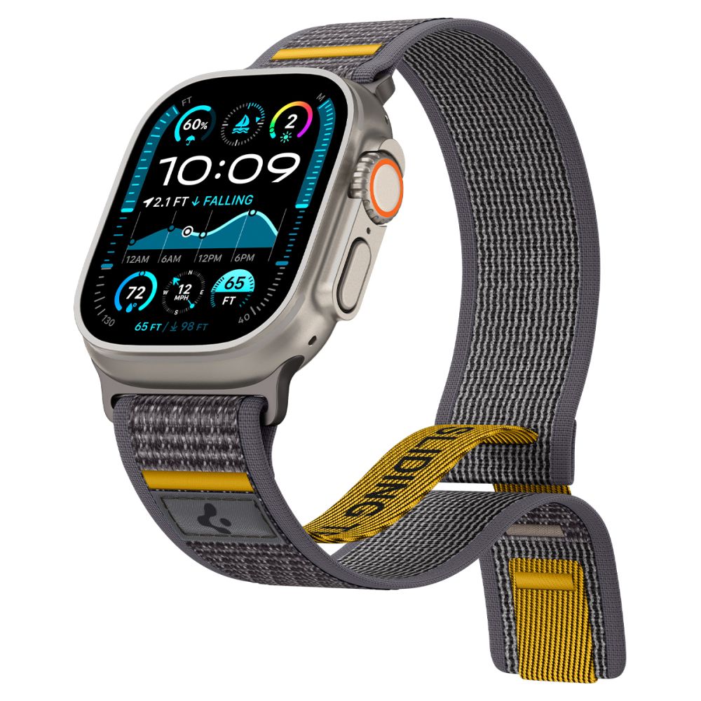 Spigen Athlex Air band voor Apple Watch 49mm / 46mm / 45mm / 44mm Series, Gri