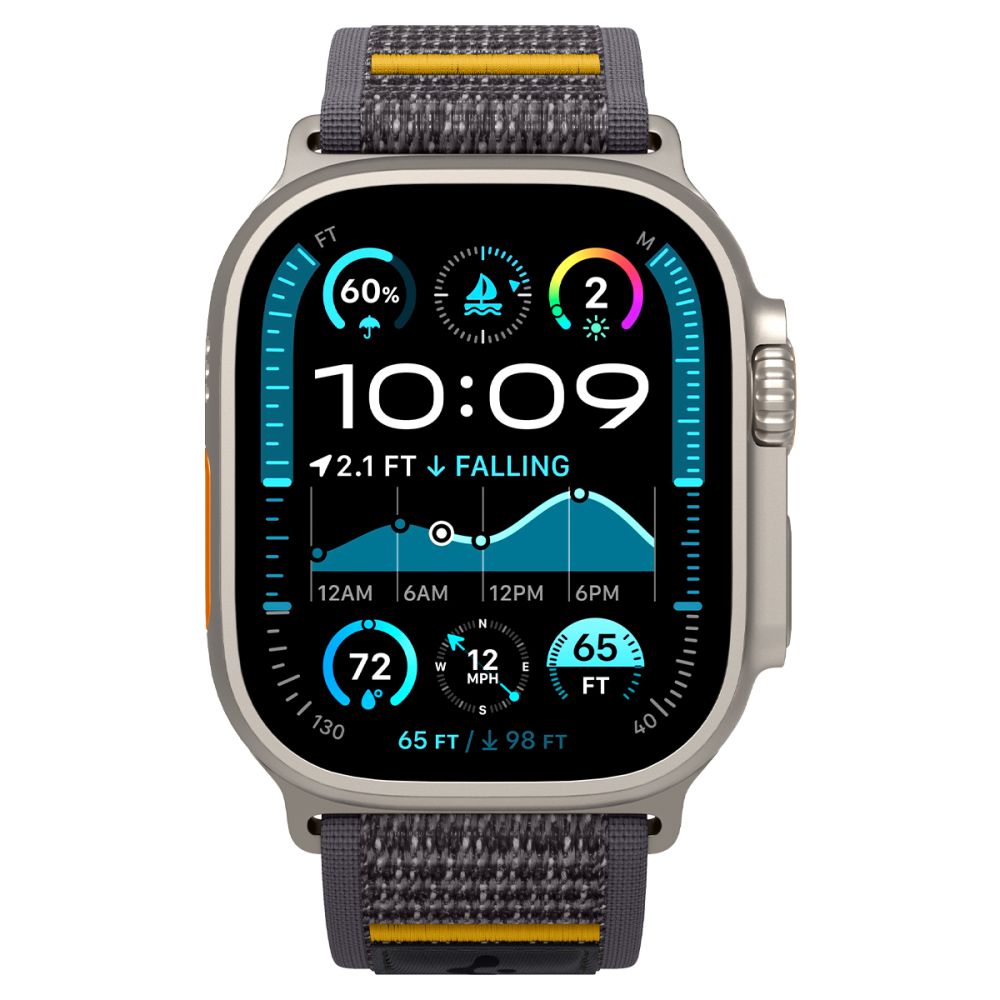 Spigen Athlex Air band voor Apple Watch 49mm / 46mm / 45mm / 44mm Series, Gri