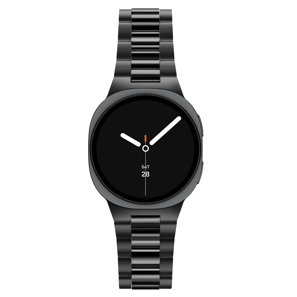 Spigen Modern Fit 316L band voor Samsung Galaxy Watch9 / Watch8 / Watch8 Classic Series, Zwart AMP11608