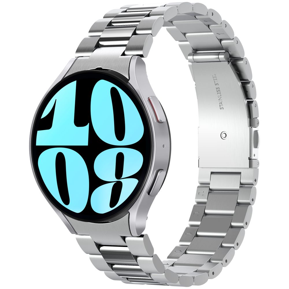 Spigen Modern Fit band voor Samsung Galaxy Watch6 44mm, Zilver AMP06498