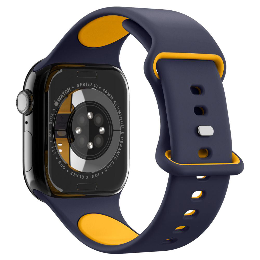 Spigen Nano Pop band voor Apple Watch 49mm / 46mm / 45mm / 44mm / 42mm Series, Marineblauw AMP09322