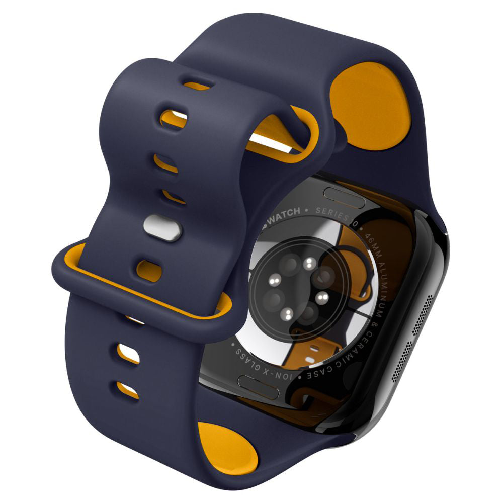 Spigen Nano Pop band voor Apple Watch 49mm / 46mm / 45mm / 44mm / 42mm Series, Marineblauw AMP09322
