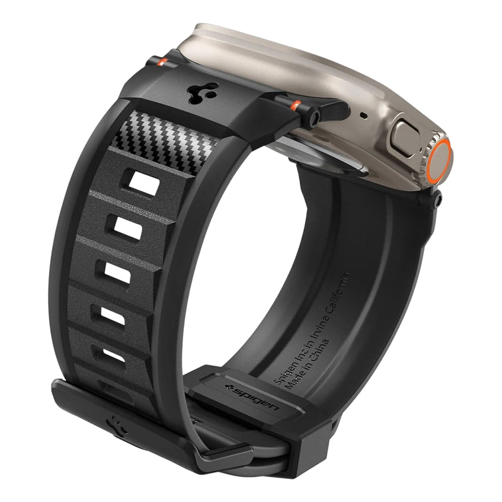 Spigen Rugged-bandje voor Apple Watch 49 mm / 46 mm / 45 mm / 44 mm Series, matzwart AMP02854