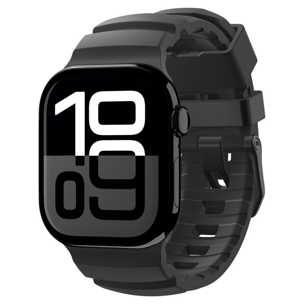Spigen WBS2 band voor Apple Watch 49mm / 46mm / 45mm / 44mm Series, Zwart AMP10508