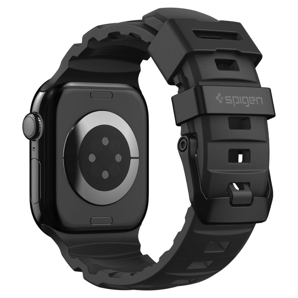 Spigen WBS2 band voor Apple Watch 49mm / 46mm / 45mm / 44mm Series, Zwart AMP10508