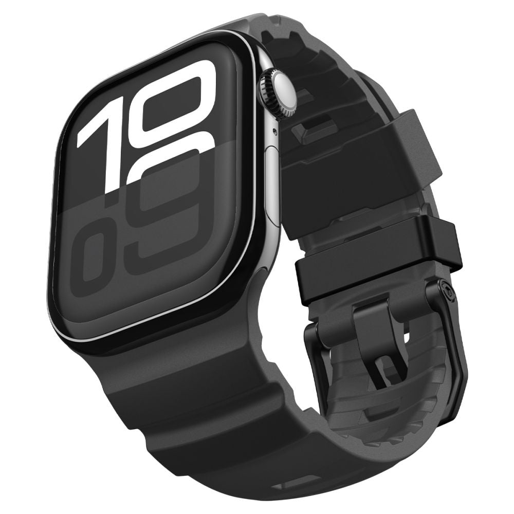 Spigen WBS2 band voor Apple Watch 49mm / 46mm / 45mm / 44mm Series, Zwart AMP10508