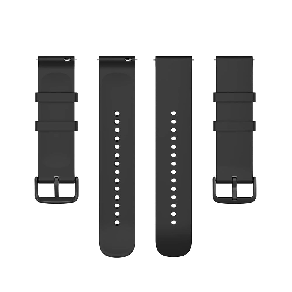 Techsuit W001 band voor Samsung Galaxy Watch / Huawei Watch Series, Zwart