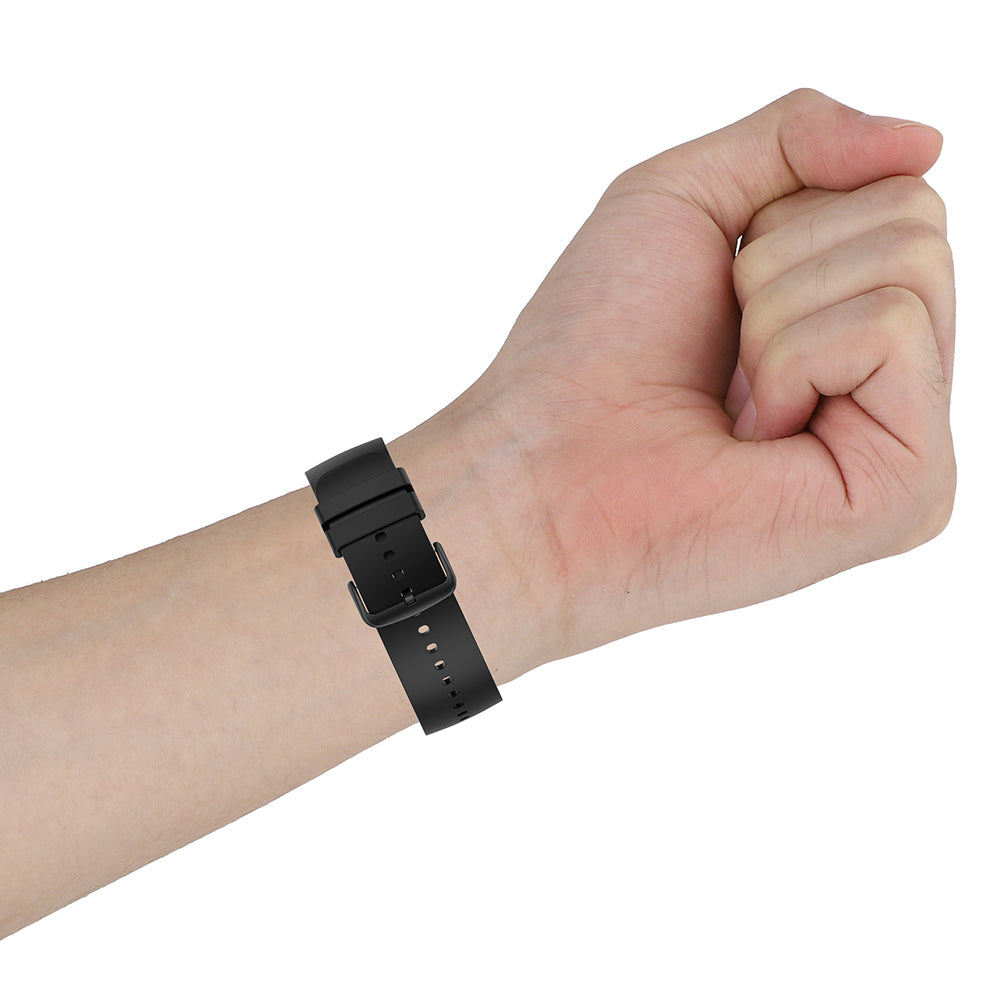Techsuit W001 band voor Samsung Galaxy Watch / Huawei Watch Series, Zwart